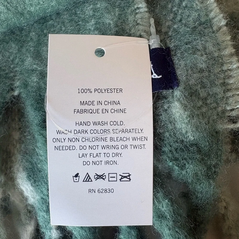 Lands' End Brushed Blanket Scarf NWT